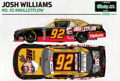 JOSH WILLIAMS 2026 #MULLETFLOW *COLOR CHROME* 1/24 ARC DIECAST (ADVANCED ORDER)