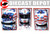 KYLE BUSCH 2020 PATRIOTIC RED, WHITE, & BLUE M&M'S MINI COLLECTIBLE REPLICA HELMET 1/2 SCALE