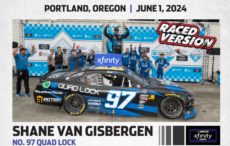 2024 Shane Van Gisbergen #97 QuadLock Darlington Throwback 1:24 HO