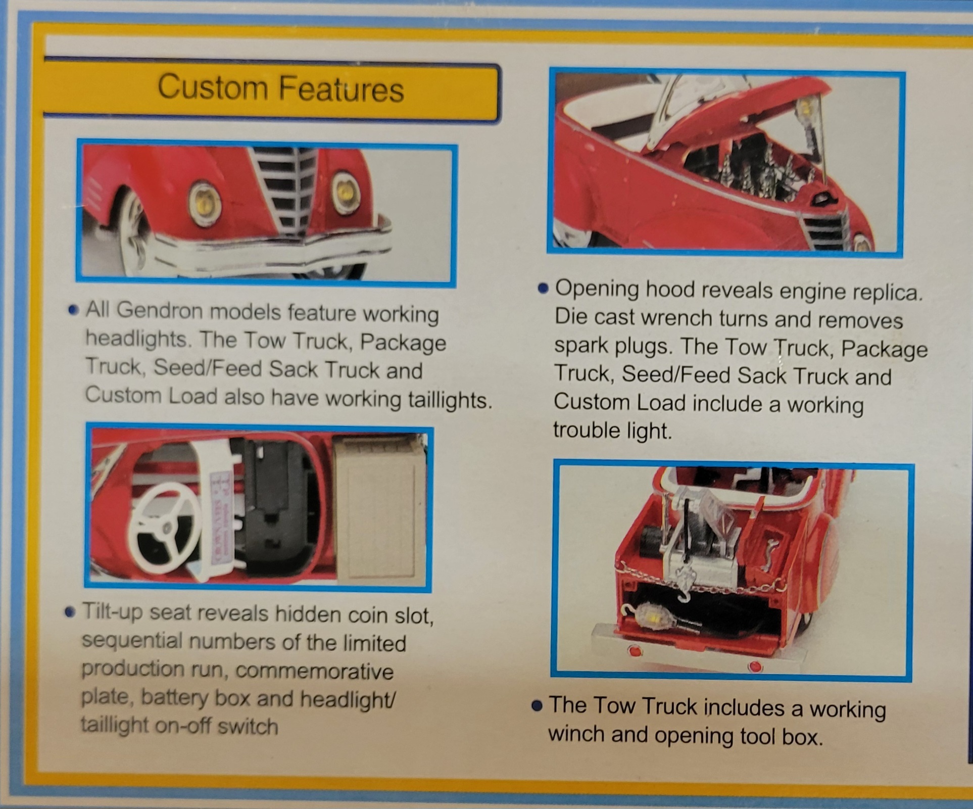CORNWELL TOOLS 1940 GENDRON PIONEER ROADSTER PEDAL CAR W/ CUSTOM