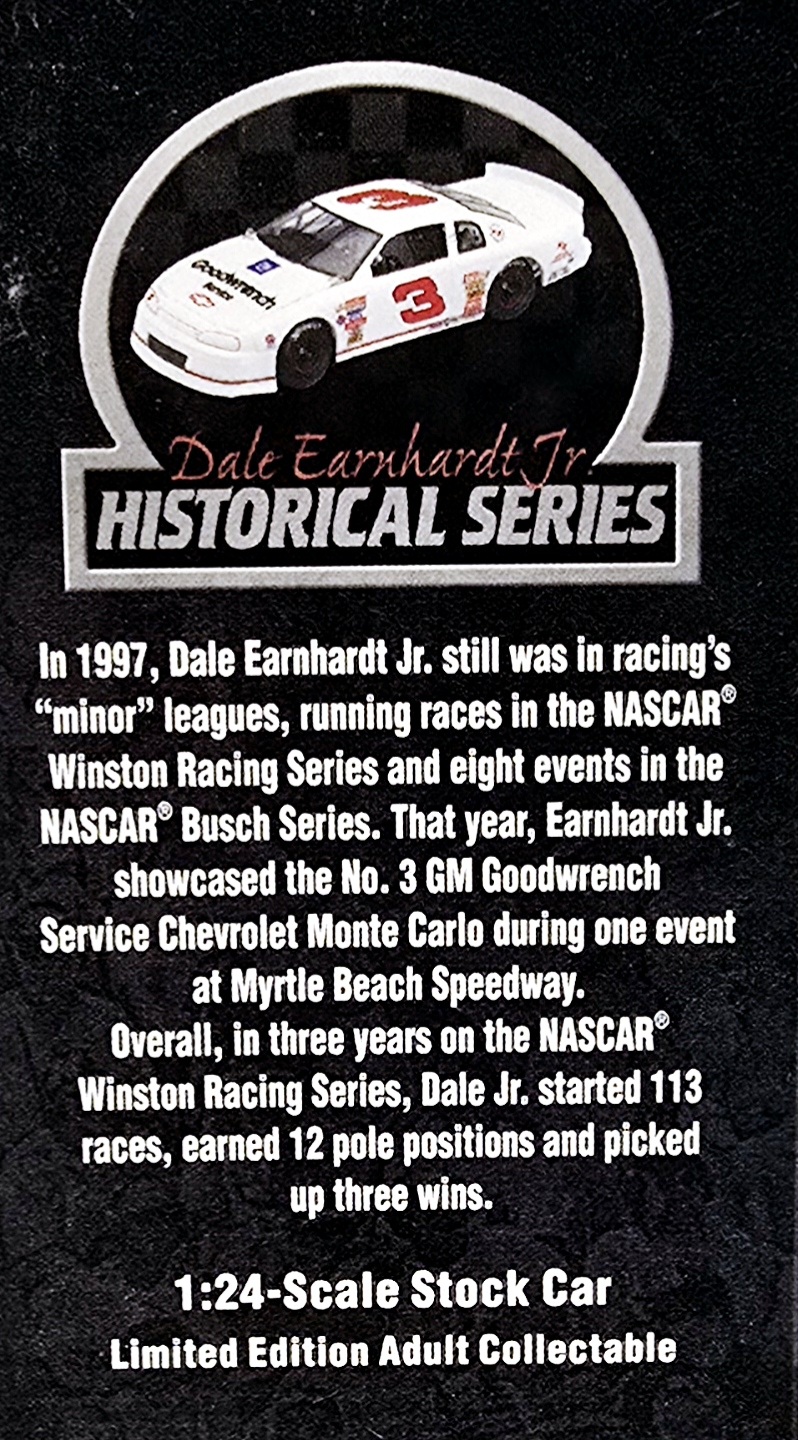 DALE EARNHARDT JR 1997 #3 WHITE GOODWRENCH 1/24 ACTION