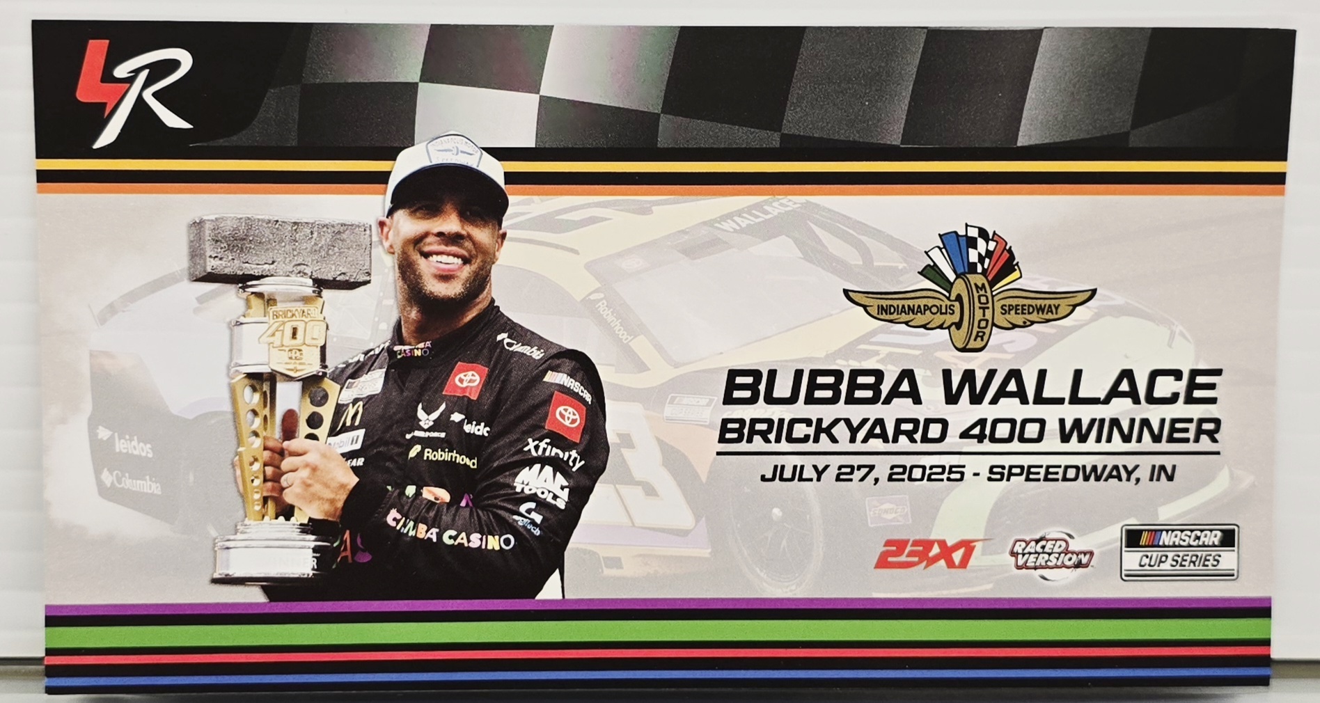 BUBBA WALLACE 2025 INDY BRICKYARD 400 WIN CHUMBA CASINO 1/24 ARC