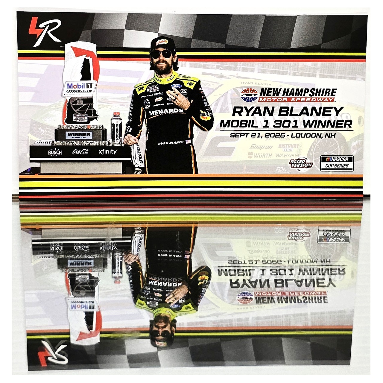 RYAN BLANEY 2025 NEW HAMPSHIRE WIN RACED VERSION MENARDS/ LIBMAN
