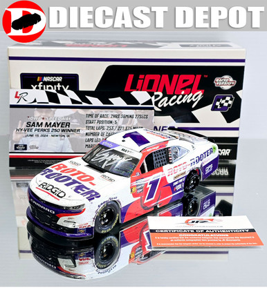 2024 Sam Mayer #1 Roto-Rooter Iowa Win 1:24 HO con pneumatico 2024 Sam Mayer #1 Roto-Rooter Iowa Win 1:24 HO con pneumatico