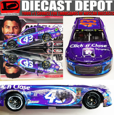 BUBBA WALLACE 2018 DAYTONA 500 RACED VERION CLICK N' CLOSE 1/24