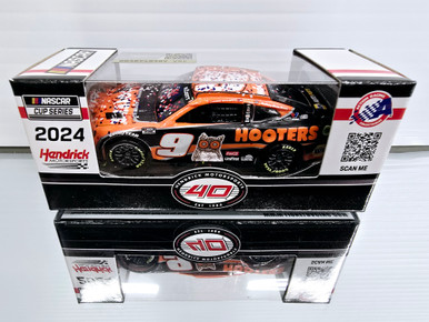 CHASE ELLIOTT 2024 TEXAS WIN RACED VERSION HOOTERS 1/64 ACTION DIECAST