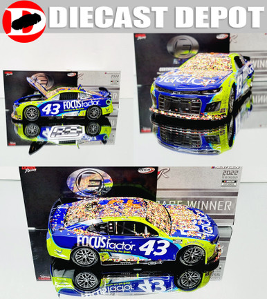 ERIK JONES 2022 DARLINGTON WIN RACED VERSION #43 FOCUS FACTOR 1/24