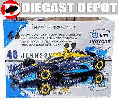 JIMMIE JOHNSON 2021 CARVANA #48 CHIP GANASSI RACING INDY CAR 1/18