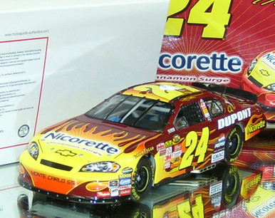 JEFF GORDON 2007 NICORETTE CINNAMON SURGE 1/24 MOTORSPORTS AUTHENTICS