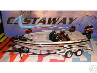 KEVIN HARVICK 2002 GOODWRENCH NITRO BASS BOAT 1/24 SCALE ACTION