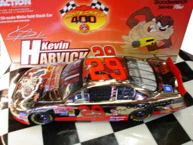 KEVIN HARVICK 2001 GM DEALER'S WHITE GOLD TAZMANIAN DEVIL 1/24 ACTION
