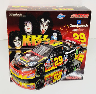 KISS × Kevin Harvick #29 NASCAR ダイキャストカー Action Nascar #29 Kevin Harvick GM Dealers Chevy 1:24