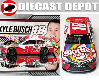 Kyle Busch #18 2014 スキトル 1/24 2014 Kyle Busch Autographed #18 Skittles Action 1/24 | eBay