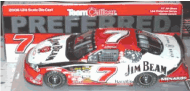 ROBBY GORDON 2006 JIM BEAM 1/24 TEAM CALIBER PREFERRED