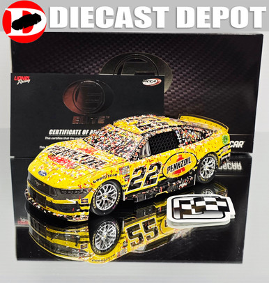 JOEY LOGANO 2024 LAS VEGAS WIN RACED VERSION PENNZOIL 1/24 ELITE DIECAST