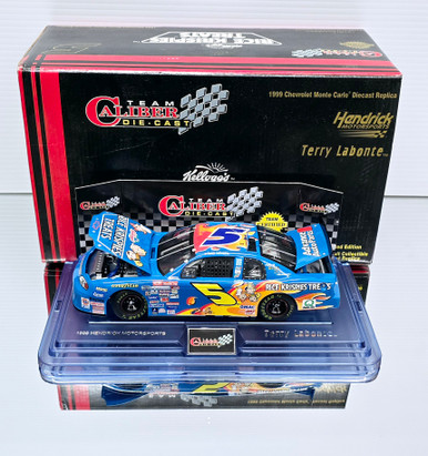 AUTOGRAPHED TERRY LABONTE 1999 KELLOGGS RICE KRISPES TREATS 1/24