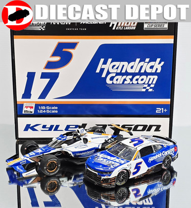 KYLE LARSON 2025 H1100 2-CAR SET (1/24 CUP AND 1/18 INDY CARS