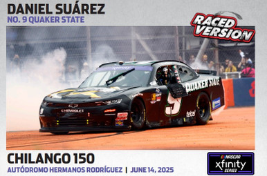 AUTOGRAPHED DANIEL SUAREZ 2025 MEXICO CITY XFINITY WIN RACED