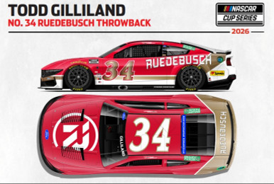 TODD GILLILAND 2026 RETRO RUEDEBUSCH (BILL ELLIOTT THROWBACK) 1/64