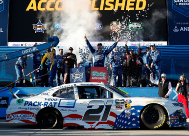 AUSTIN HILL 2025 MARTINSVILLE WIN BENNETT TRANSPORTATION RACED VERSION ...