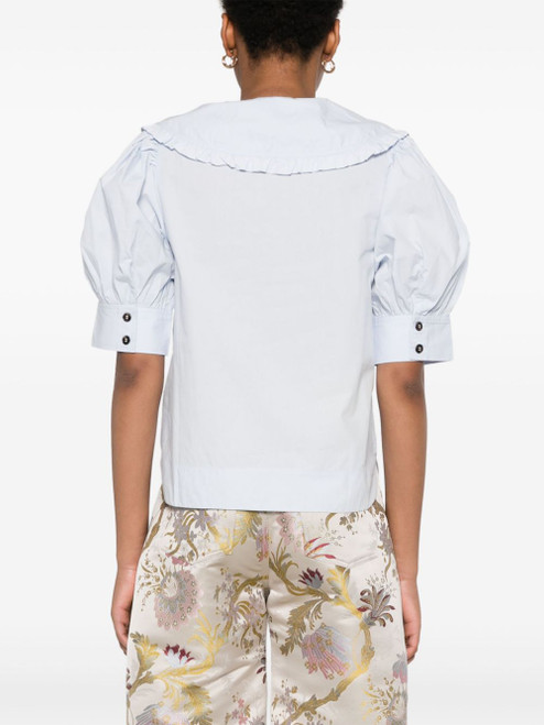 GANNI Shirts Clear Blue LP-F8637694-P25