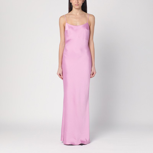 THE ANDAMANE Peony colour dress with back draping LP-T170130ATNP229/Q_ANDAM-PE_102