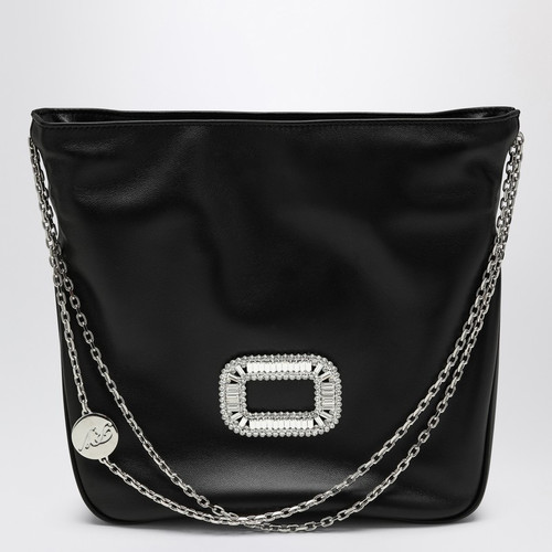 ROGER VIVIER Mini Pilgrim black leather bag LP-RBWABDK0100YDR/R_ROGVI-B999_100