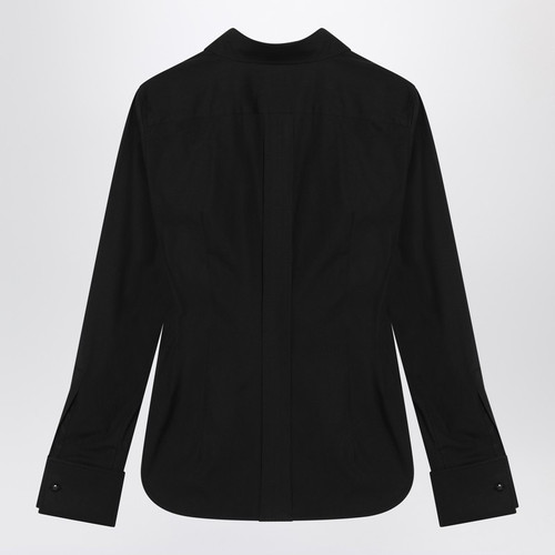 Max Mara Black cotton shirt with logo LP-KNUTCO/R_MAXM-005_102