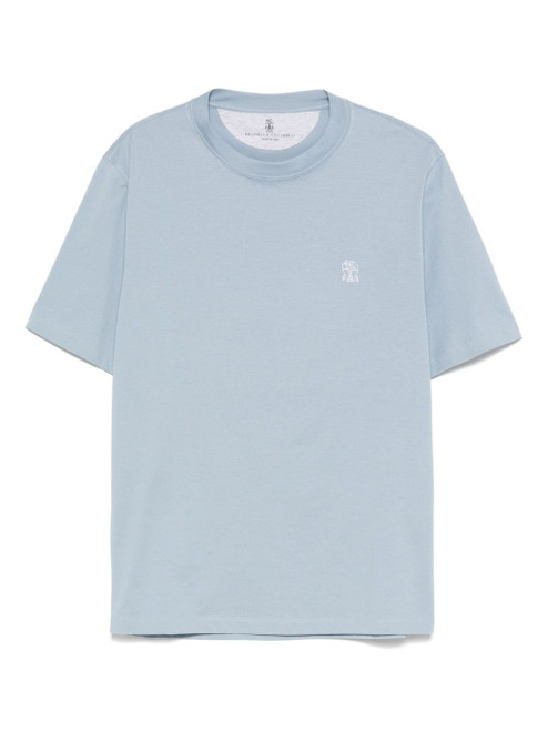 Brunello Cucinelli T-shirts and Polos Clear Blue LP-M0B138440CJD84-AI25