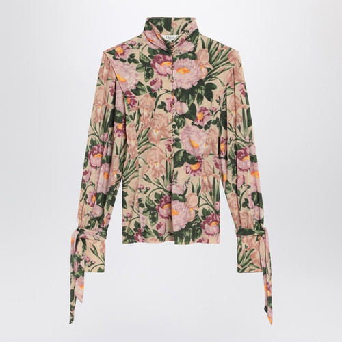 Chloé Turtleneck jersey wool sweater with floral print LP-CH25AHT14122/R_CHLOE-293_108