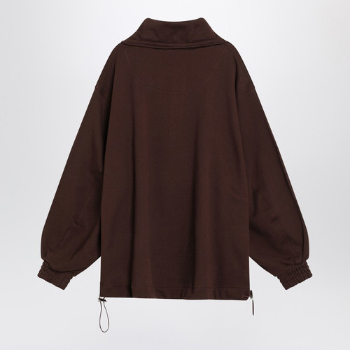 The Attico Brown cotton sweatshirt with logo LP-251WCB00091JJF007A/R_ATTIC-204_102