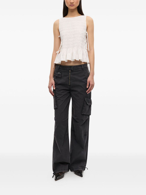 GANNI Trousers Grey LP-W0446252-AI25