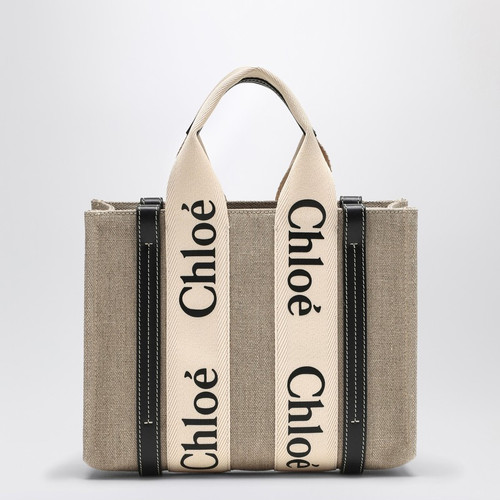 Chloé Woody little bag in beige canvas LP-CHC22AS397I26/R_CHLOE-91J_100