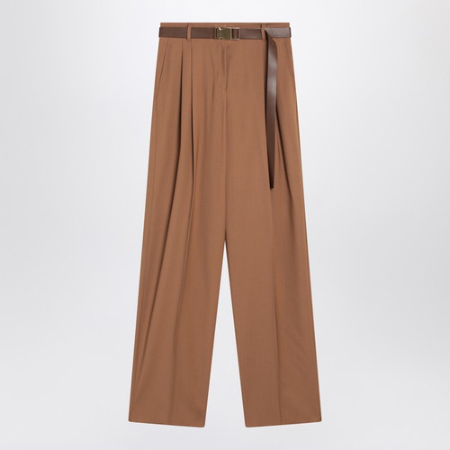 Max Mara Studio Hazelnut wool canvas trousers LP-BERGAMOWO/R_MAXMS-026_102