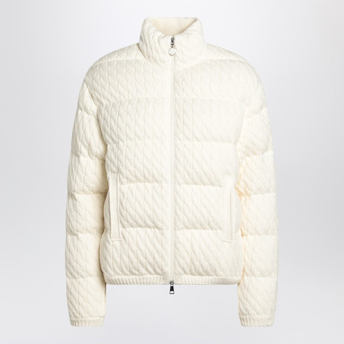 Moncler White puffer jacket with braids in cotton blend LP-9B00003M7105/R_MONCL-034_323