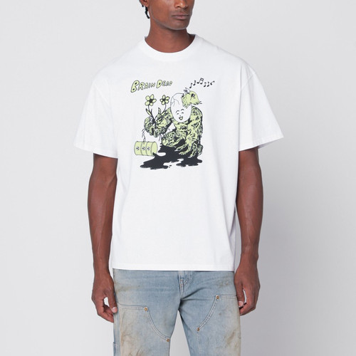 Brain Dead White Nuclear Evolution T-shirt LP-BDS25T000O44CO/Q_BRAID-WHT_323
