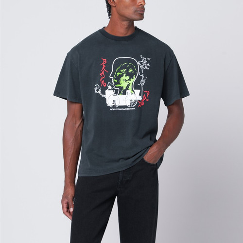 Brain Dead Faded black Alien Tractor T-shirt LP-BDP25T0O0044CO/Q_BRAID-WB_323