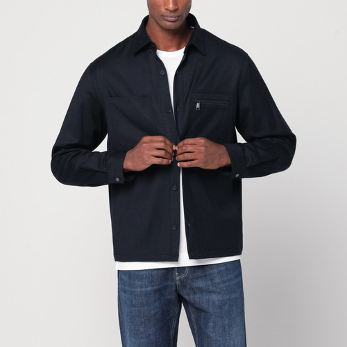 ZEGNA Navy blue wool shirt-jacket LP-SOTM2UGV01A2/R_ZEGNA-016_323
