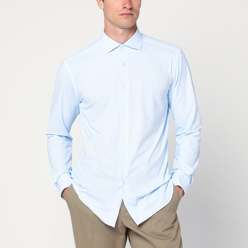 XACUS Light blue Active twill shirt LP-ACT558ML11460/R_XACUS-002_401