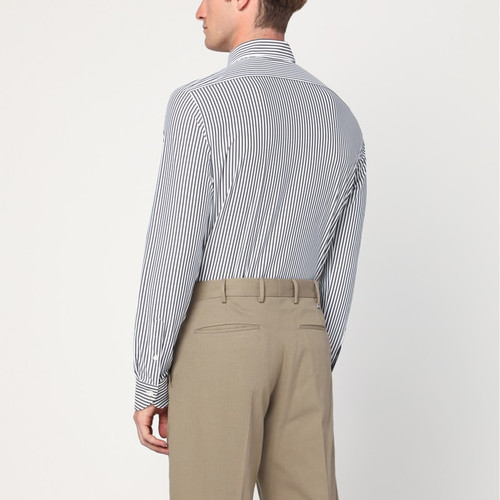 XACUS White striped Active twill shirt LP-ACT558ML91609/R_XACUS-005_401