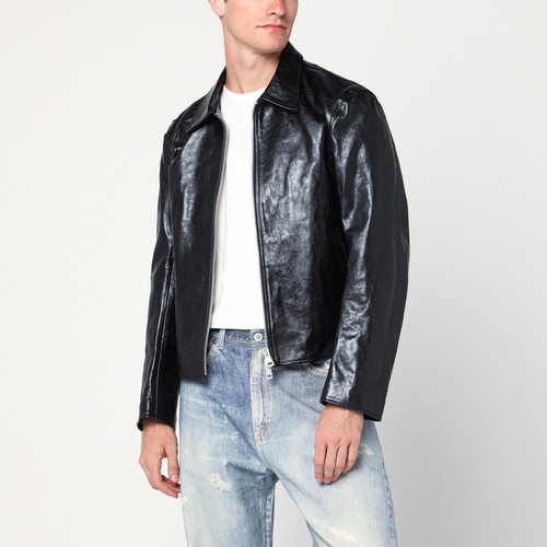Our Legacy Black leather zip jacket LP-M4239MTDLE/R_OLEGA-TD_202