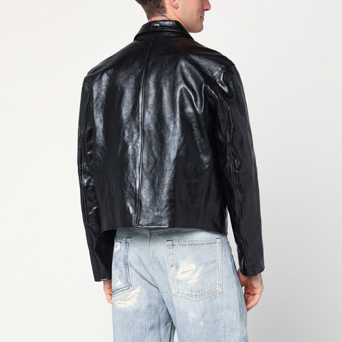 Our Legacy Black leather zip jacket LP-M4239MTDLE/R_OLEGA-TD_202