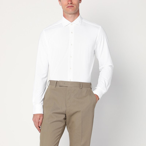 XACUS White Active twill shirt LP-ACT558ML11460/R_XACUS-001_401