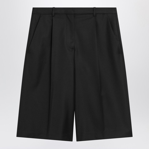 Loulou Studio Bermuda in black virgin wool LP-ADLERVW/R_LOULO-BLK_108