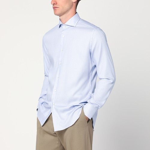 XACUS Light blue Travel cotton shirt LP-WF520ML91831/R_XACUS-002_401