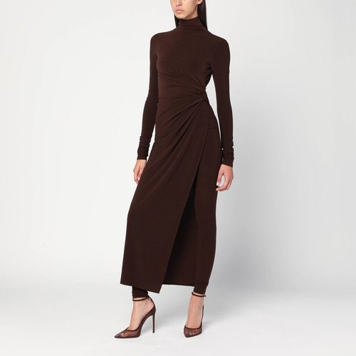 THE ANDAMANE Tessa jumpsuit in brown jersey LP-T180111ATJP107/R_ANDAM-DB_102