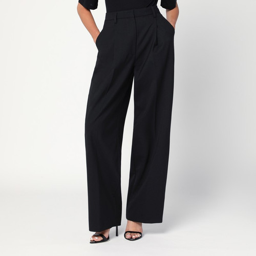 TheLatest Wide-leg black wool blend trousers LP-TLWC3104W0206ABTP/R_LATES-T0002_102