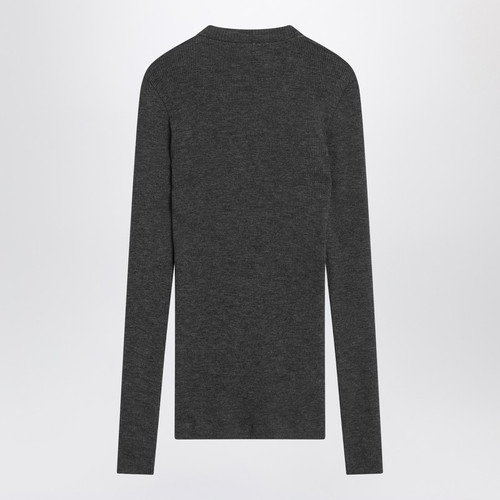 Brunello Cucinelli Dark grey ribbed wool sweater LP-MD998VB702WO/R_CUCIN-C001_323