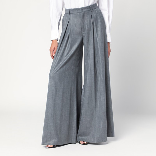 THE ANDAMANE Extra-wide grey pinstriped Tara trousers LP-T180443BTNP254/R_ANDAM-GR_102