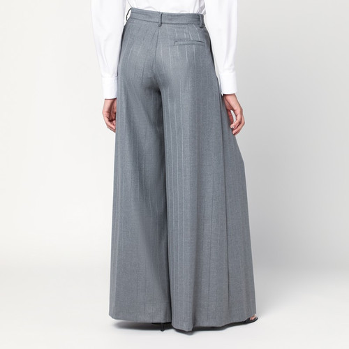 THE ANDAMANE Extra-wide grey pinstriped Tara trousers LP-T180443BTNP254/R_ANDAM-GR_102
